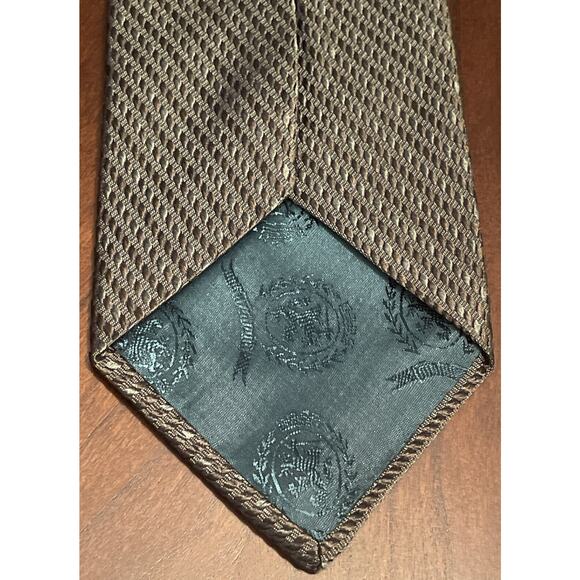 Tommy Hilfiger Green 100% Imported Silk Men’s Neck Tie Made In Usa - Picture 2 of 9